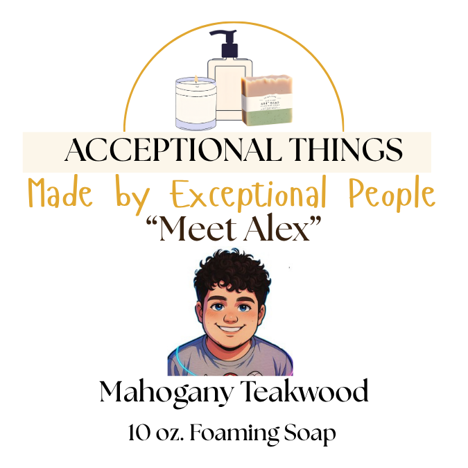 "Alex" 10 oz. Tallow Mahogany Teakwood Soap