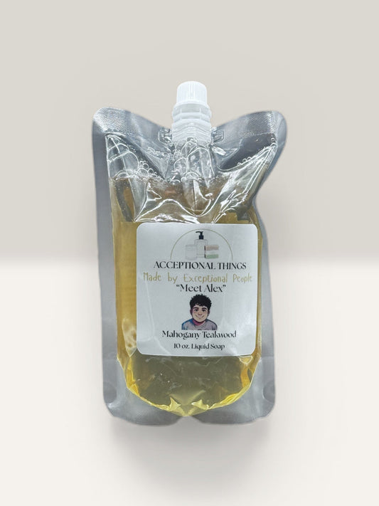 "Alex" 10 oz. Tallow Mahogany Teakwood Soap