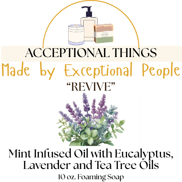 "Revive" 10 oz. Mint Infused Oil with Eucalyptus, Lavender and Tea Tree Oils Soap