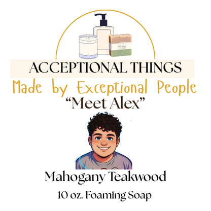 "Alex" 10 oz. Tallow Mahogany Teakwood Soap