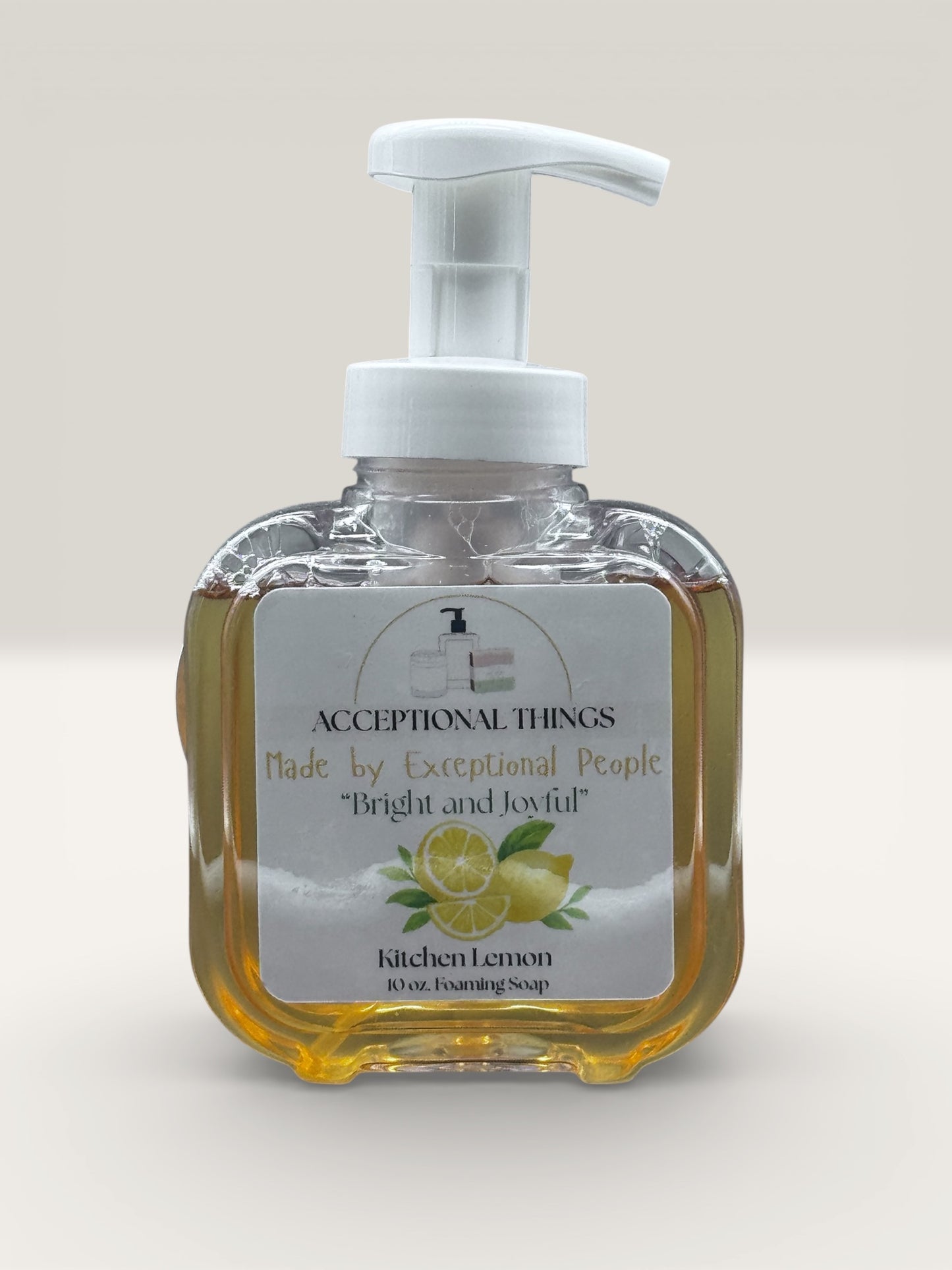 "Bright and Joyful" 10 oz. Tallow Kitchen Lemon Soap