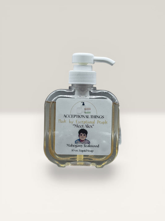 "Alex" 10 oz. Tallow Mahogany Teakwood Soap