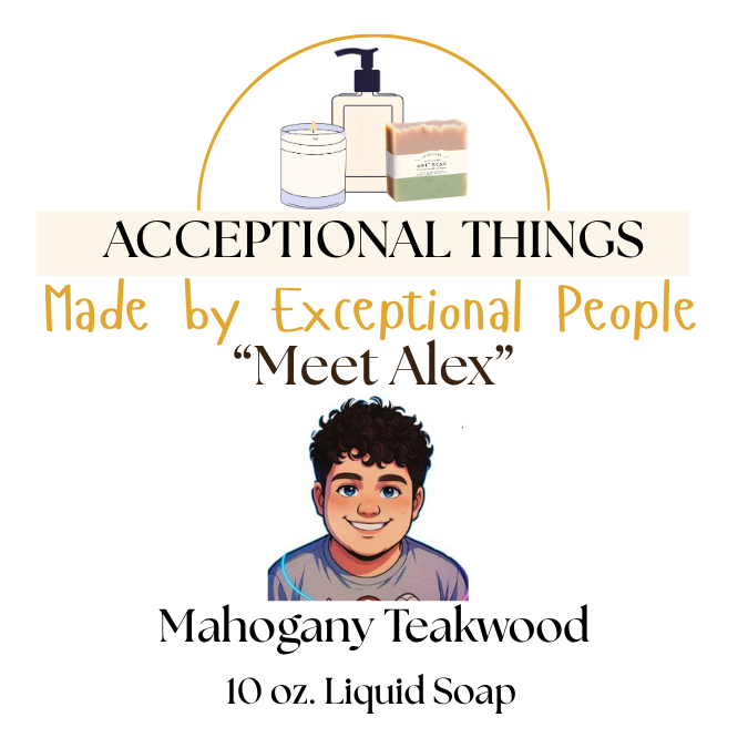 "Alex" 10 oz. Tallow Mahogany Teakwood Soap
