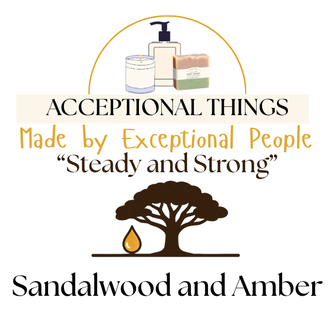 "Steady and Strong" 10 oz. Tallow Sandalwood and Amber Soap
