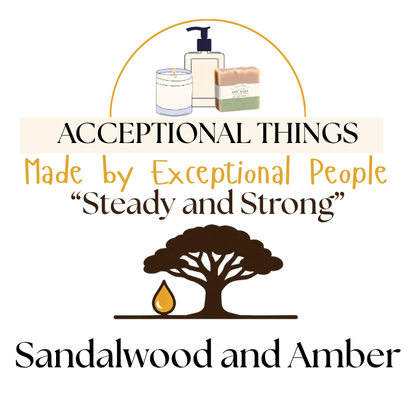 "Steady and Strong" 10 oz. Tallow Sandalwood and Amber Soap