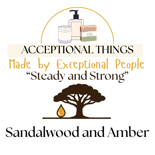 "Steady and Strong" 10 oz. Tallow Sandalwood and Amber Soap