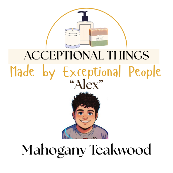 "Alex" 10 oz. Tallow Mahogany Teakwood Soap