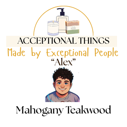 "Alex" 10 oz. Tallow Mahogany Teakwood Soap