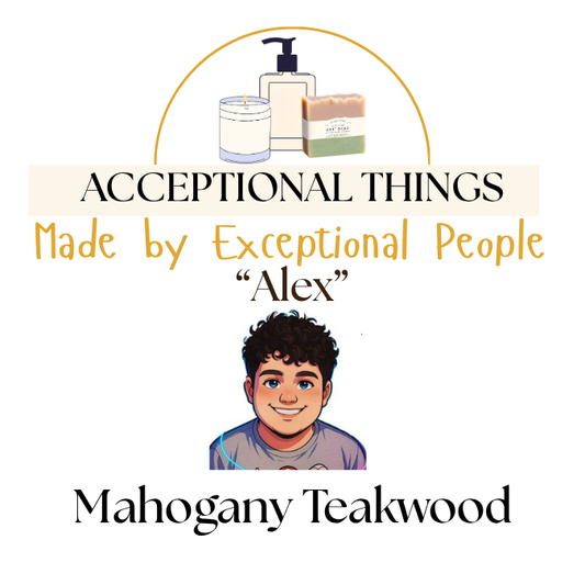 "Alex" 10 oz. Tallow Mahogany Teakwood Soap