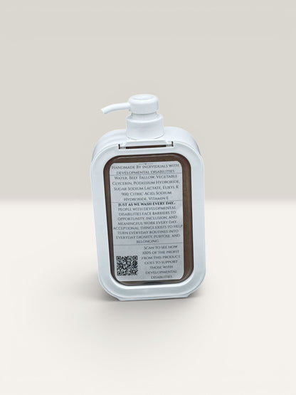 18 oz. 100% Tallow Cocoa Butter Cashmere Body Wash