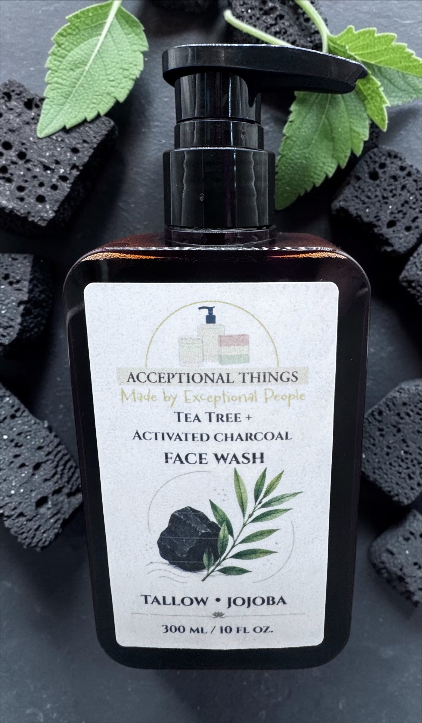 Tallow Tea Tree and Charcoal Face Wash