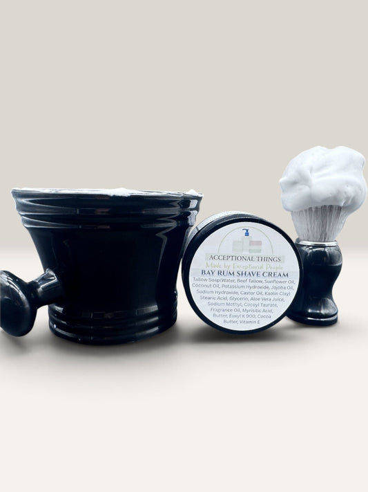 Tallow Bay Rum Rich Lather Shave Cream